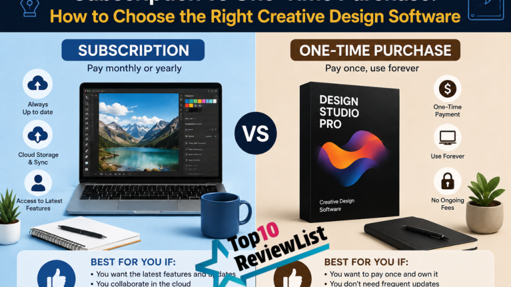 Subscription vs One-Time Purchase: How to Choose the Right Creative Design Software